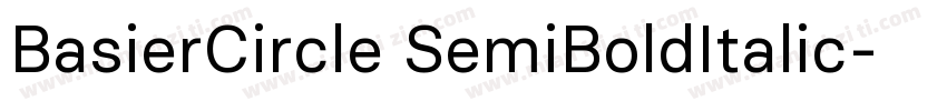 BasierCircle SemiBoldItalic字体转换